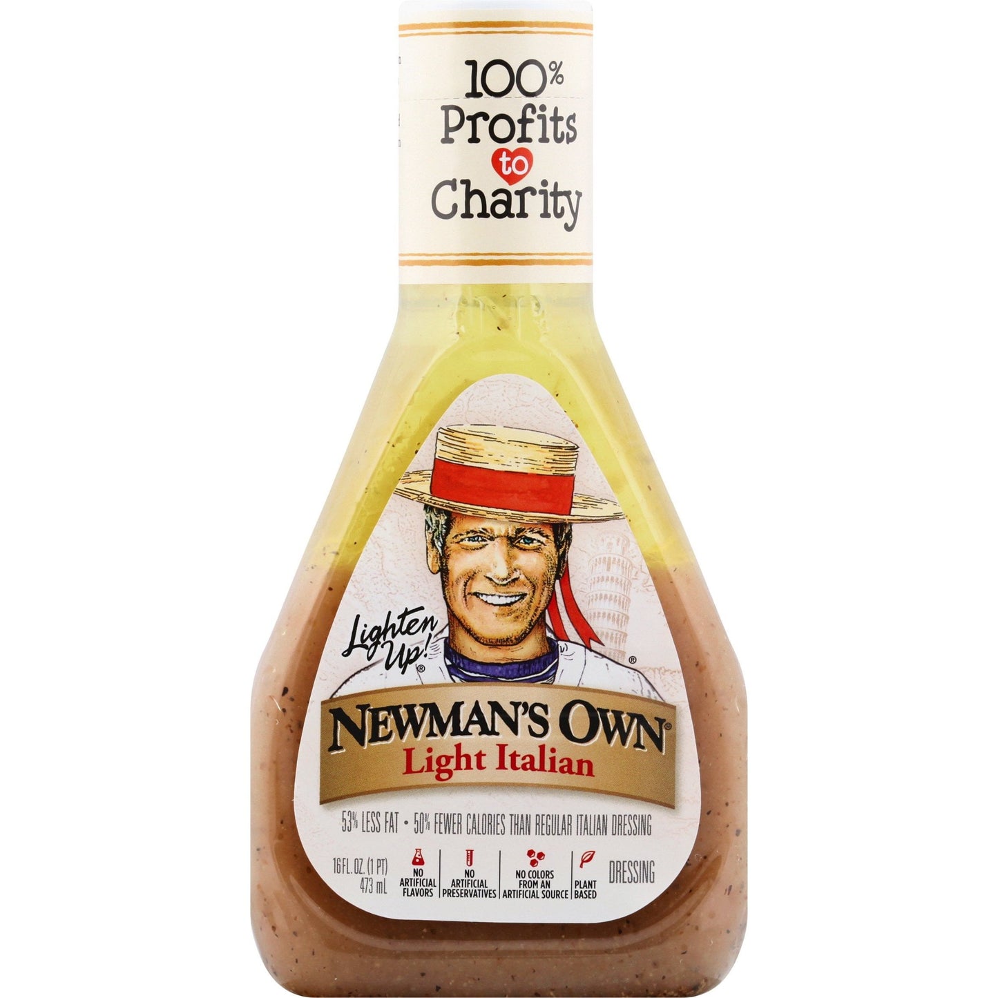 Newman's Own Light Italian Dressing - 16oz Bottle