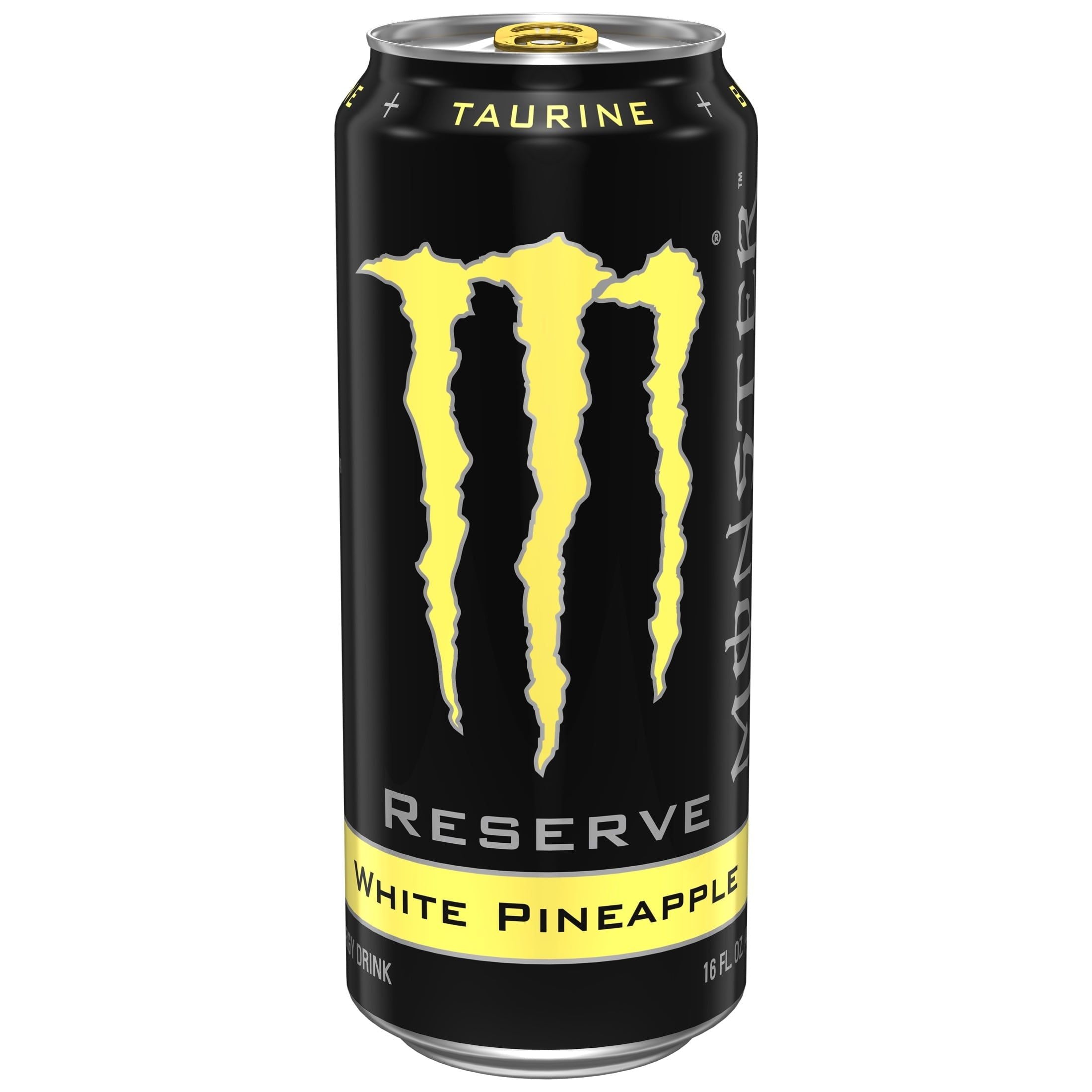 Tropical Energy Boost: Monster Reserve White Pineapple, 16 fl oz - Monster Energy