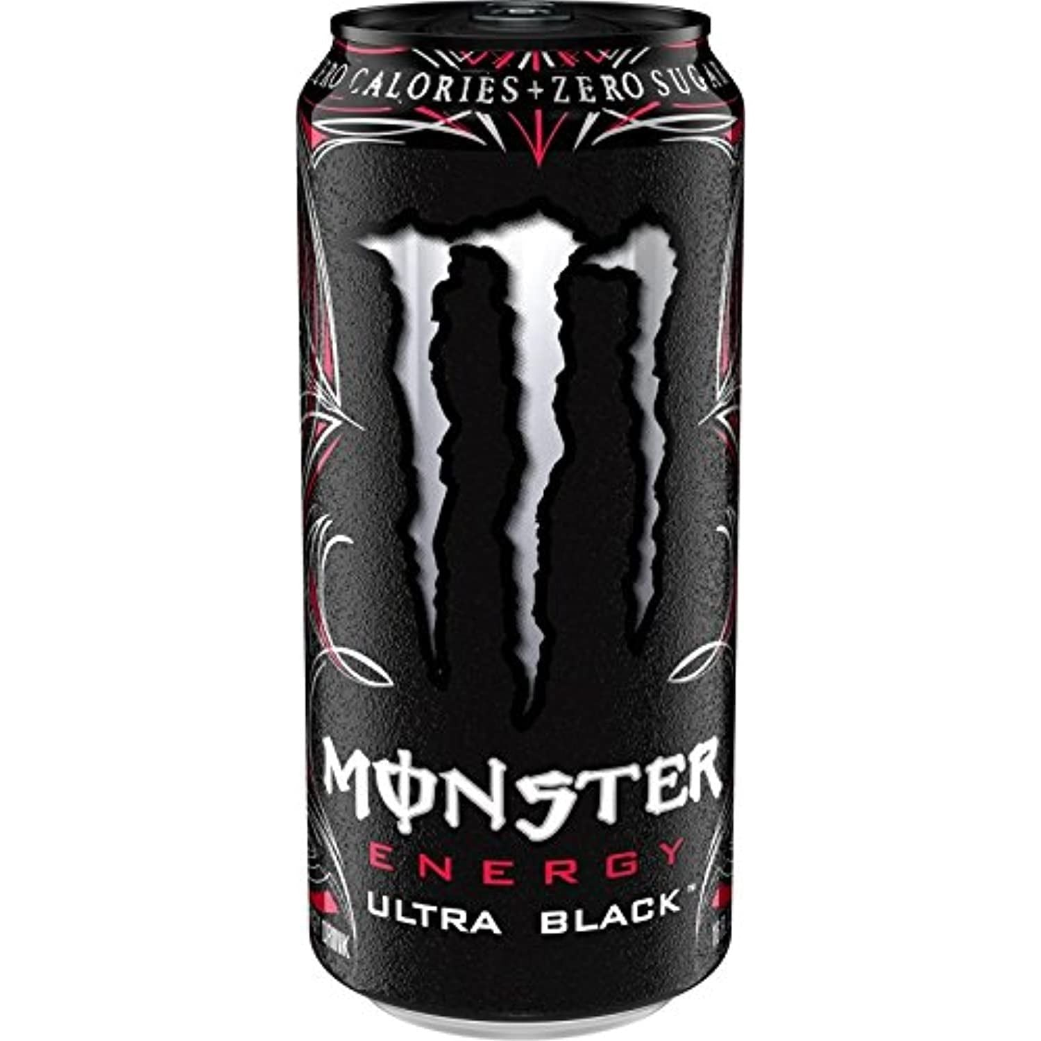 Monster Energy Ultra Black 16 oz Cans - 6 Count Pack - Monster Energy