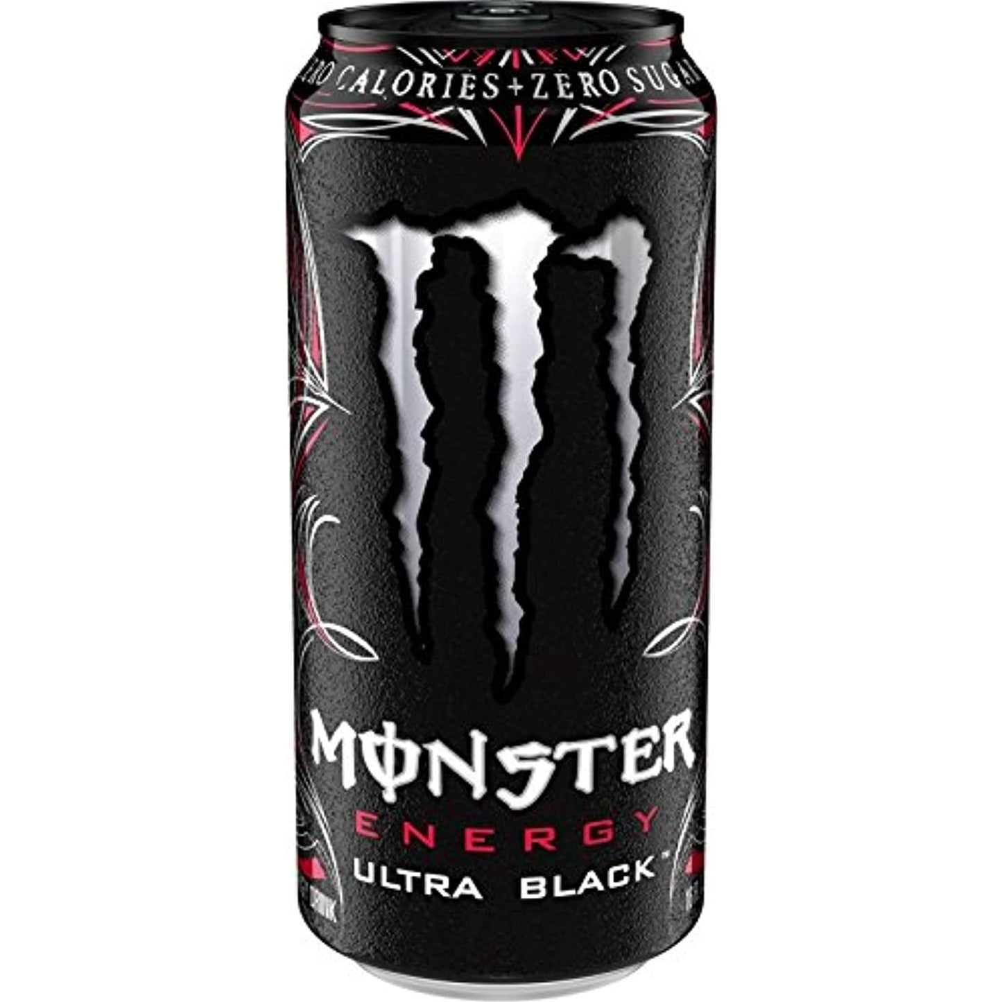 Monster Energy Ultra Black 16 oz Cans - 6 Count Pack