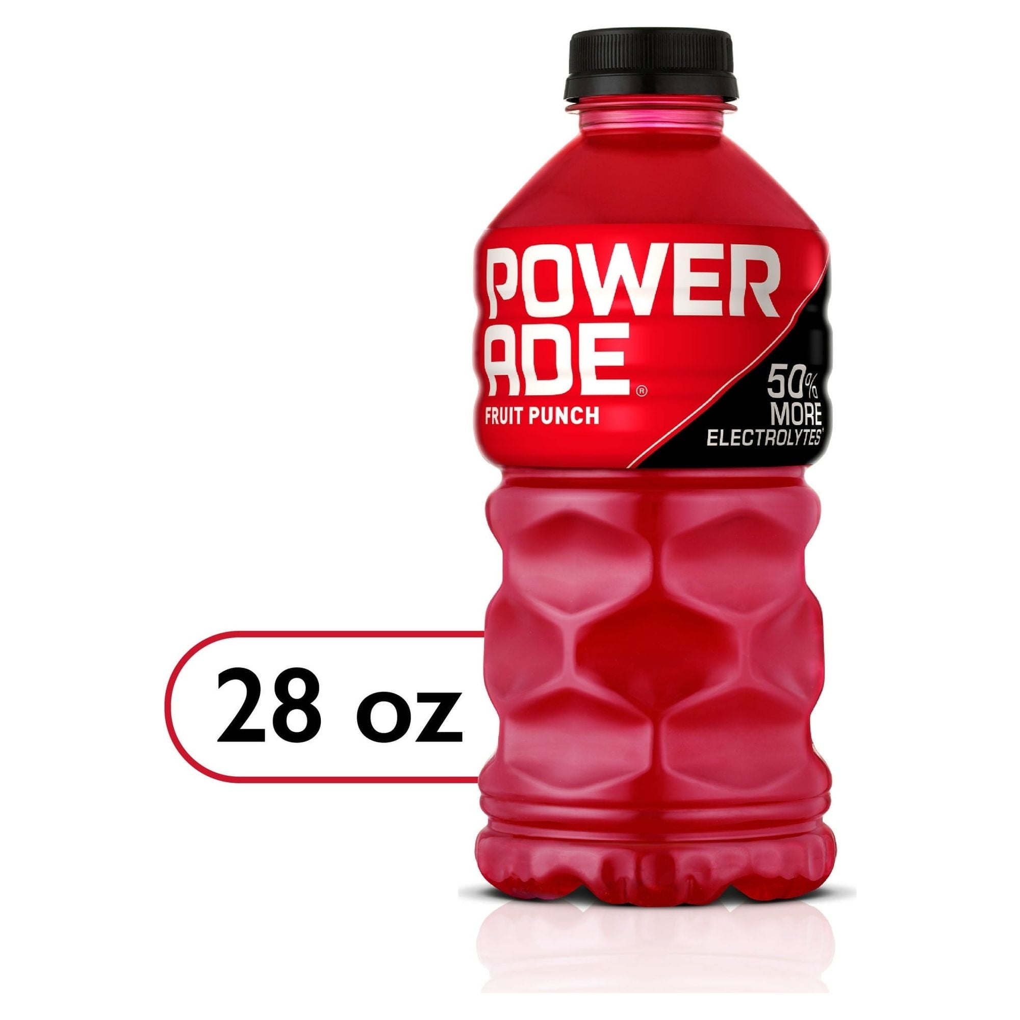 POWERADE Fruit Punch Electrolyte Sports Drink - 28 oz Bottles, 4 Pack - Powerade