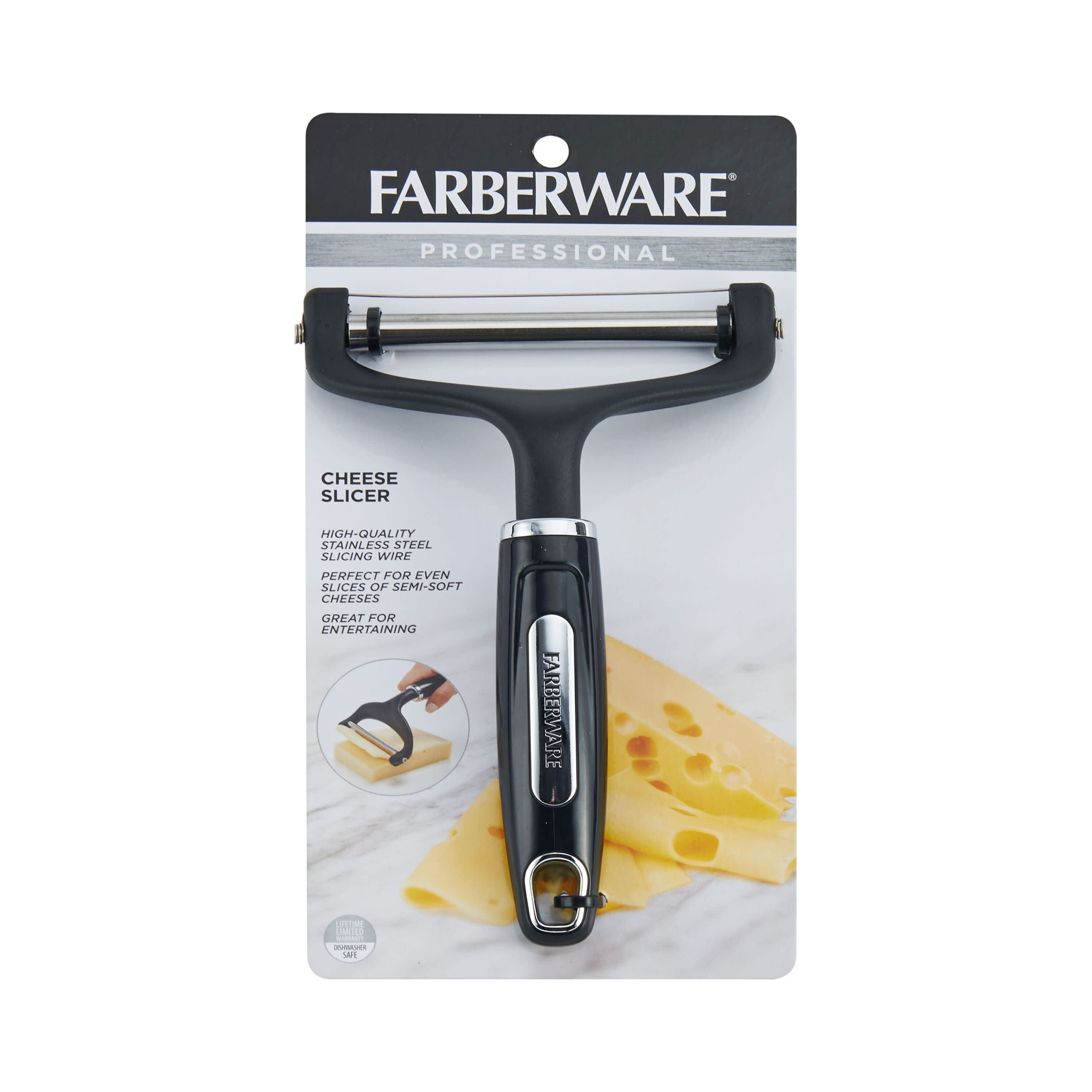 Farberware Professional Cheese Slicer with Plastic Black Handle