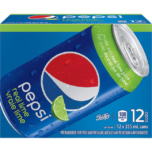 Pepsi Lime Fizz - 12oz Can Pack of 12