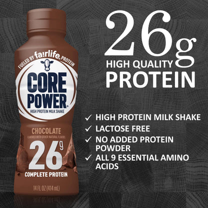 Fairlife Core Power Ultra Chocolate Protein Shake 42g - 14 Oz. (6 Pack)