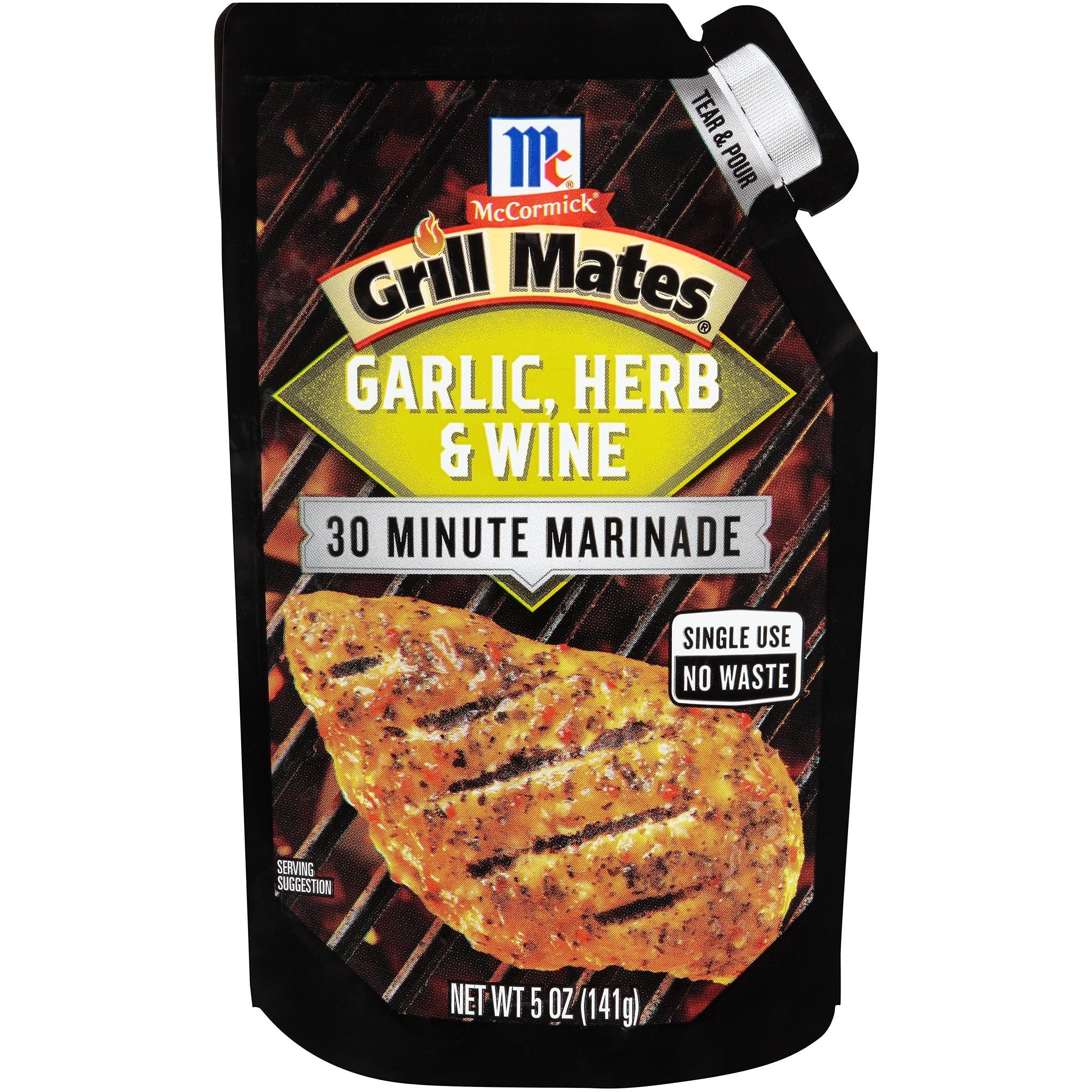 Mccormick Grill Mates 30-Minute Garlic, Herb & Wine Marinade - 6 Pack - Grill Mates