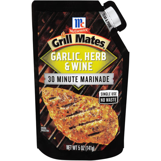 Mccormick Grill Mates 30-Minute Garlic, Herb & Wine Marinade - 6 Pack