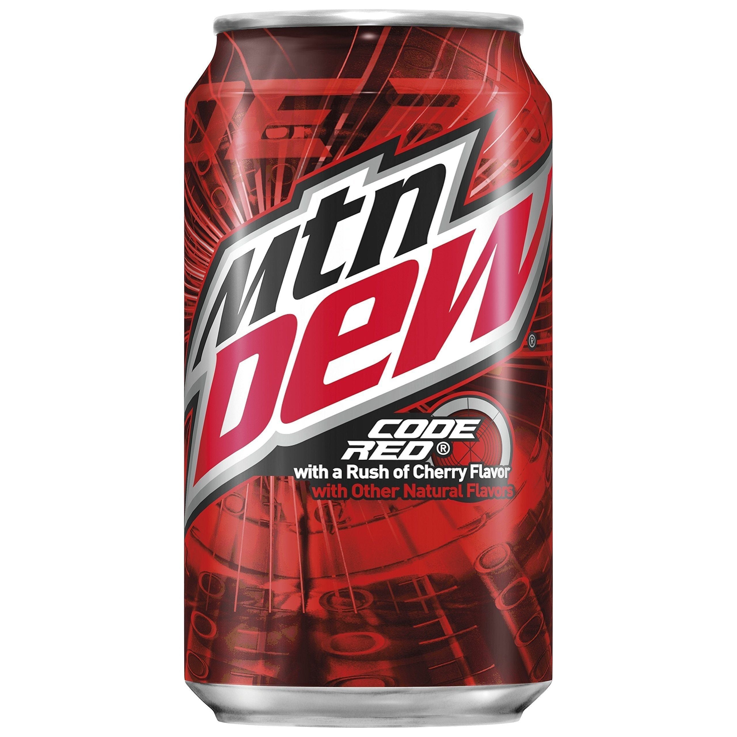 Mountain Dew Code Red Cherry Flavored Soda, 12 Oz Cans - 12 Pack - Mountain Dew