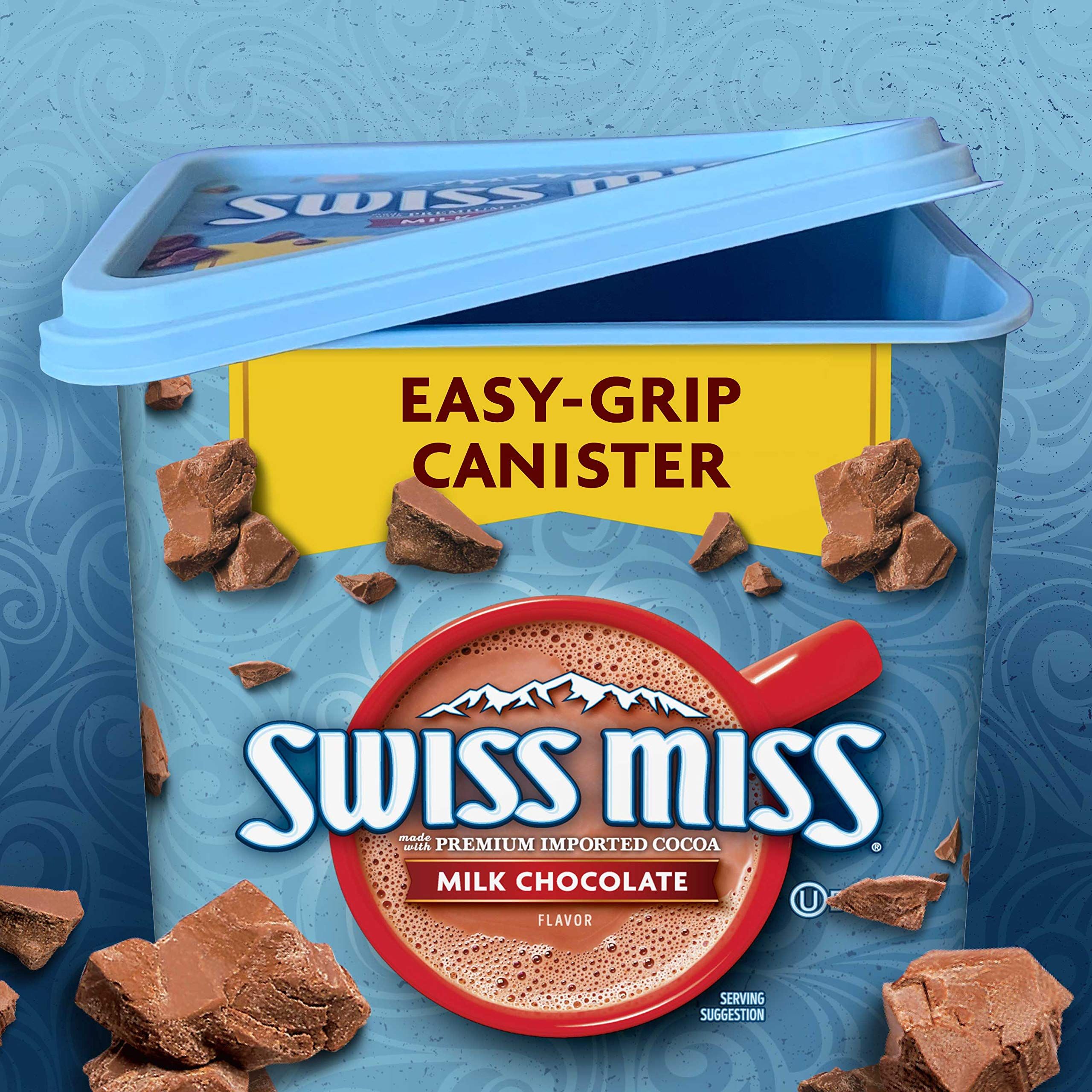 Swiss Miss Milk Chocolate Hot Cocoa Mix, 38.27 OZ Easy-Grip Canister - Swiss Miss