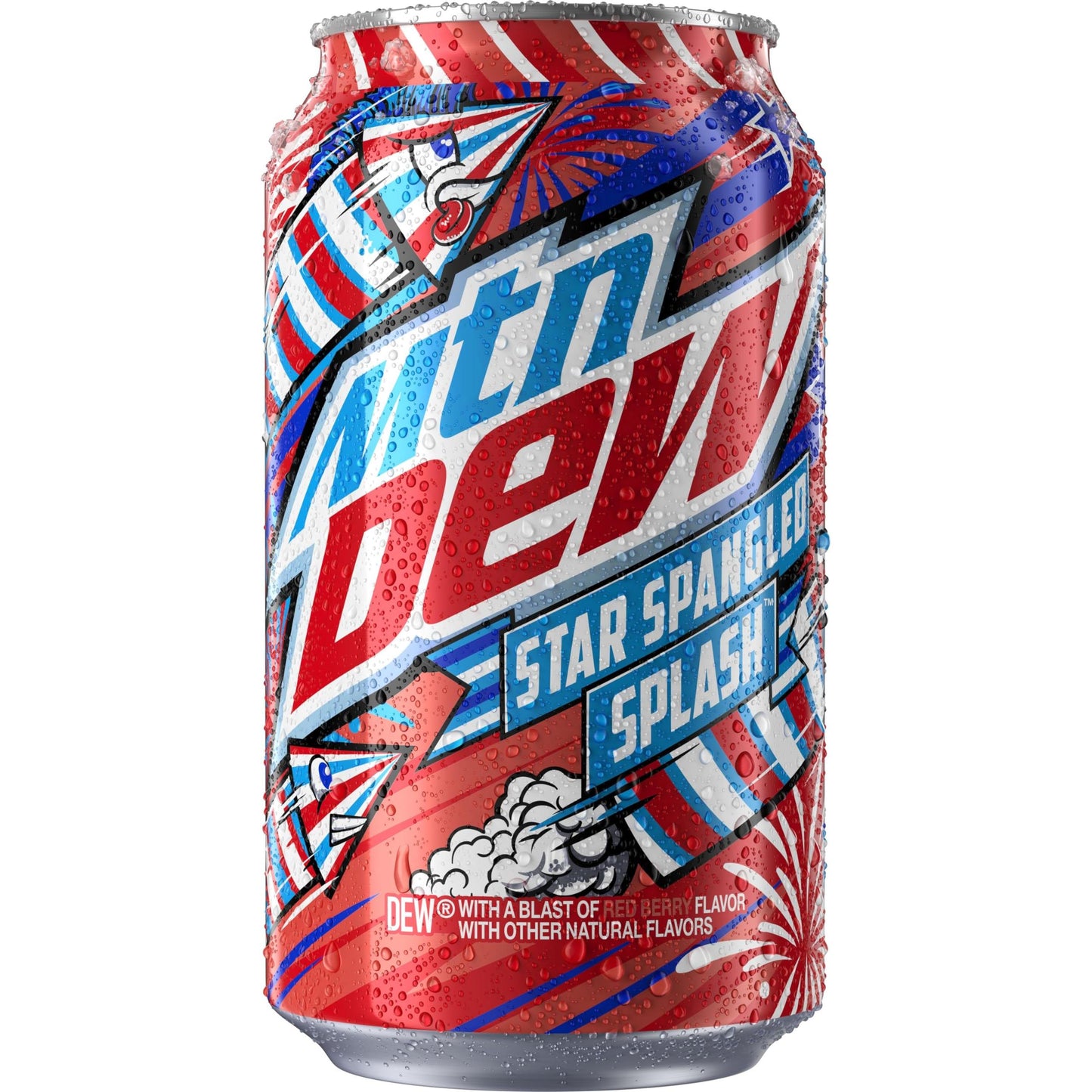 Mountain Dew Star Spangled Splash Soda, 12oz 12 pack