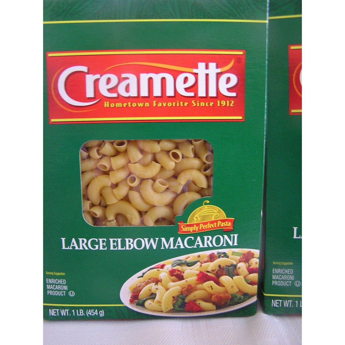 Creamette Family-Sized Large Elbow Macaroni Pasta - 4 x 1 Pound Boxes