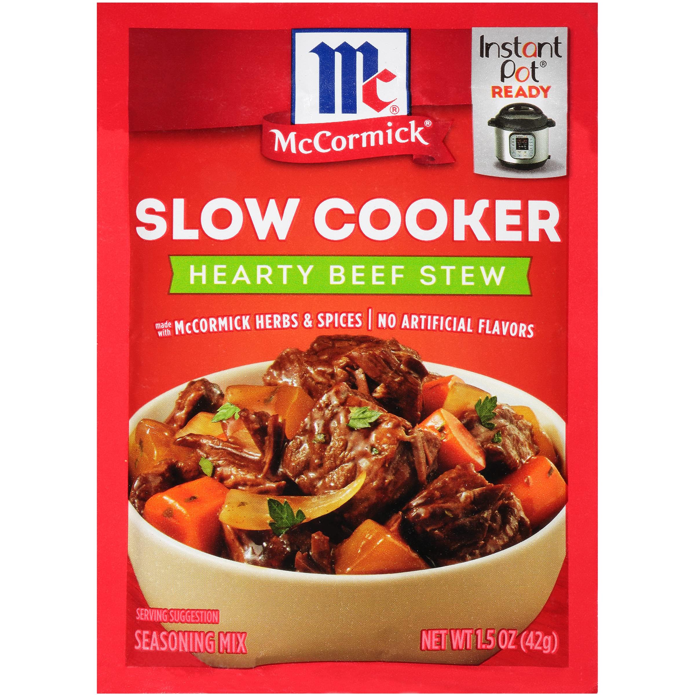 McCormick Hearty Beef Stew Slow Cooker Seasoning Mix, 1.5 oz, 12 Pack - McCormick