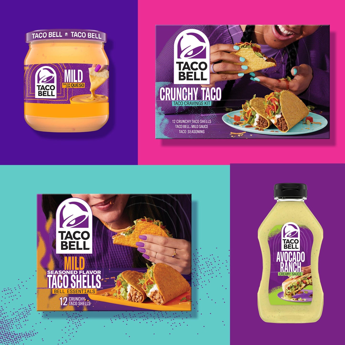 Taco Bell Creamy Avocado Ranch Dressing, 12 fl oz Bottle