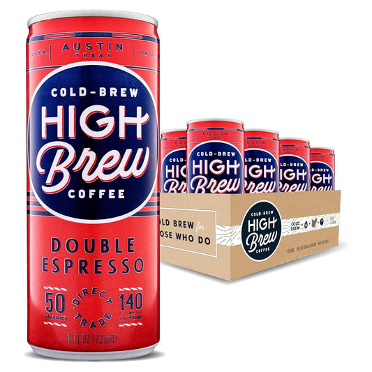 High Brew Cold Brew Double Expresso Coffee 8 oz. Can - 12 Pack