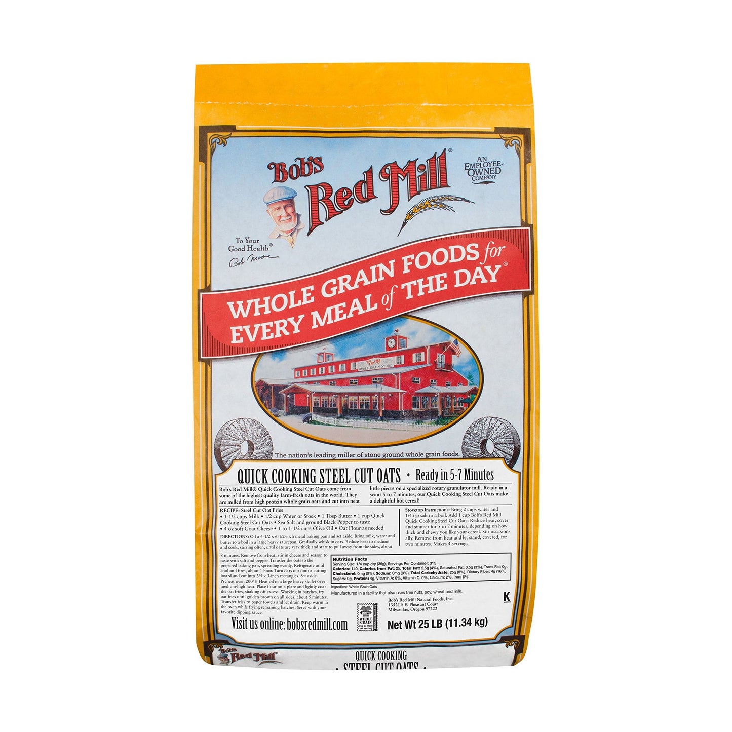 Bob's Red Mill Instant Steel Cut Oats, 25 Pound