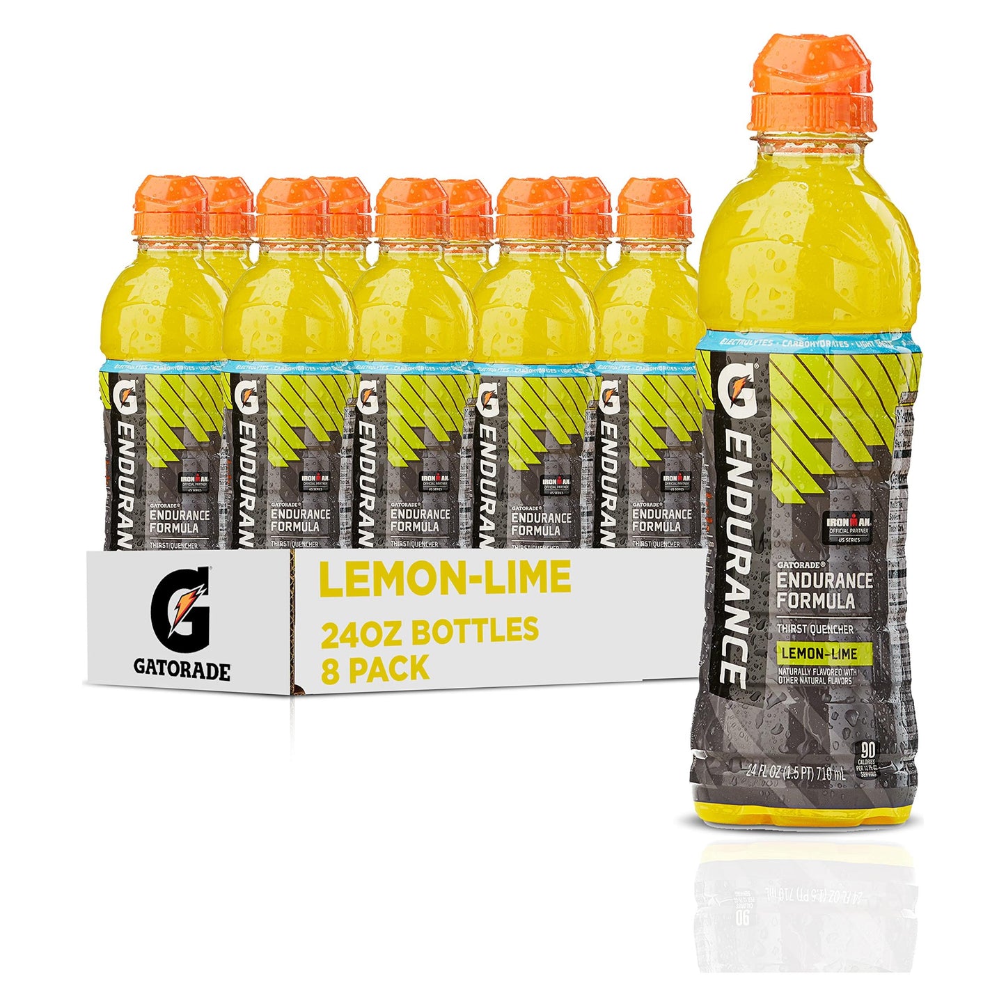 Gatorade Endurance, Lemon Lime, 24oz Bottles (8 Pack)