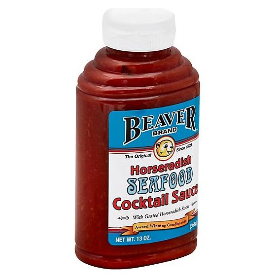 Beaver Brand Spicy Horseradish Cocktail Sauce for Seafood, 13 oz - Beaver