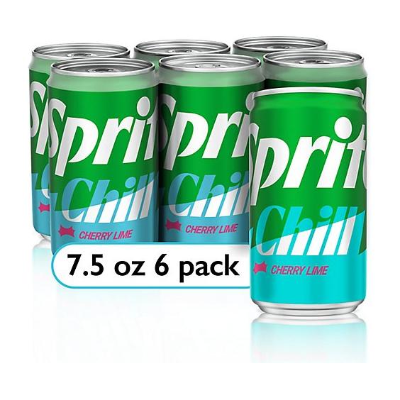 Sprite Chill Mini Cans, 7.5 fl oz, 6-Pack