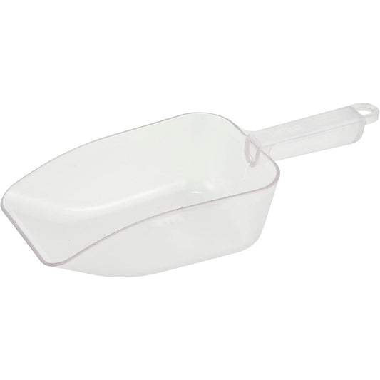 32-Ounce White Utility Plastic Scoop - Shatter-Proof Polycarbonate, Dishwasher-Safe -