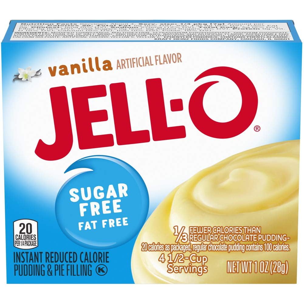 Jell-O Sugar-Free Vanilla Instant Pudding & Pie Filling (4-Count)