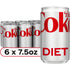 Diet Coke Zero Sugar Mini Cans, 6-Pack - 7.5 fl oz Refreshing Soft Drink - Diet Coke