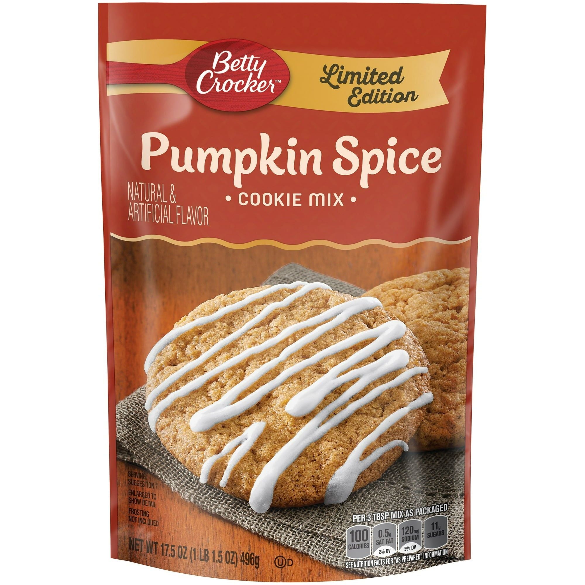 Betty Crocker Limited Edition Pumpkin Spice Cookie Mix, 17.5 oz. - Betty Crocker