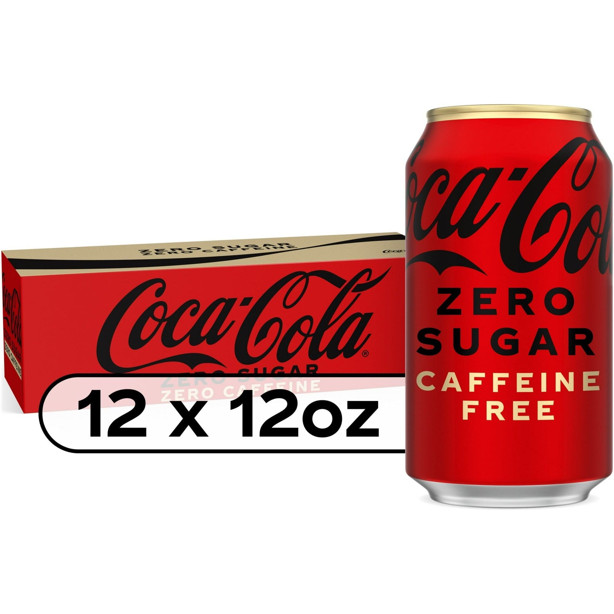 Caffeine-Free Coke Zero Soda - 12 oz Cans, 12 Pack - Coca-Cola