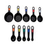 Farberware Professional 10 Piece Plastic Measuring Cup and Spoon Set Black