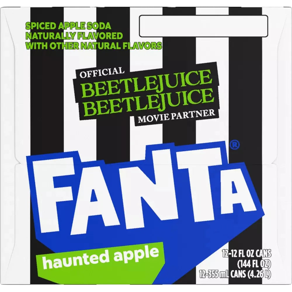 Fanta Spooky Apple Soda, 12 fl oz (12 Pack)