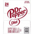 Diet Dr Pepper Zero Calorie Soda, 12 oz Cans, 24 Count Pack - Dr. Pepper