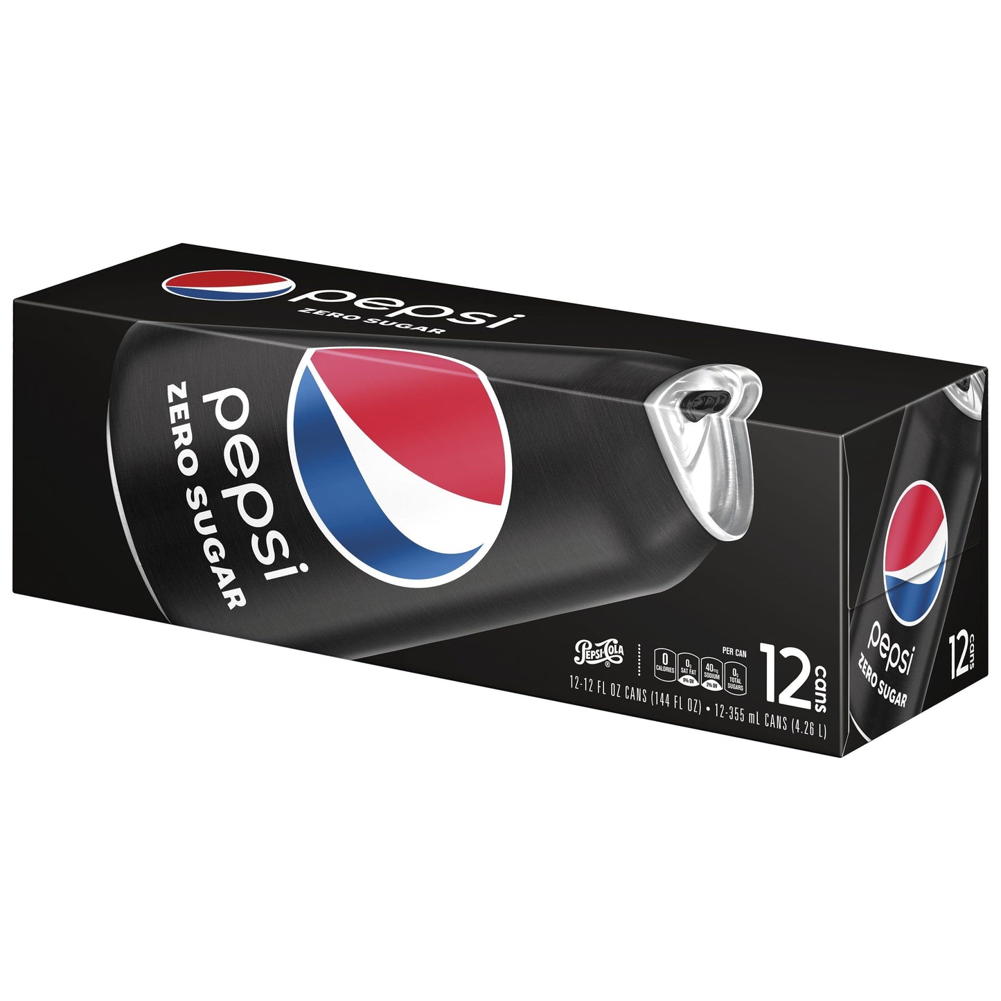 Pepsi Zero Sugar Soda - 12 oz Cans (Pack of 12)