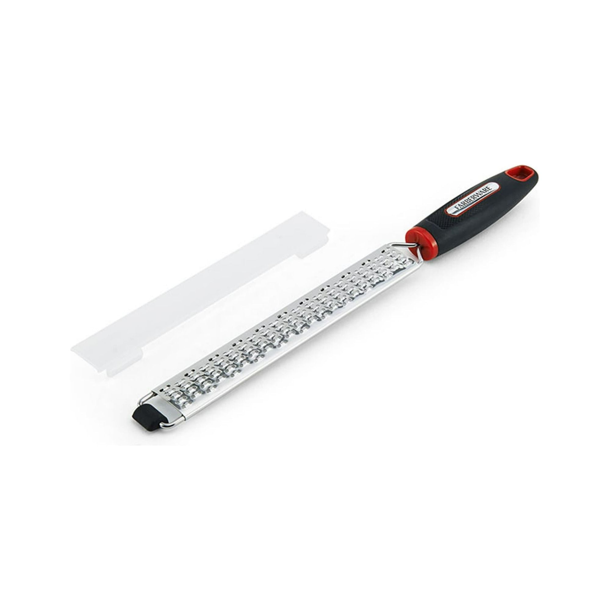 Farberware Soft Grips 7-inch Long Zester/Grater in Black and Red