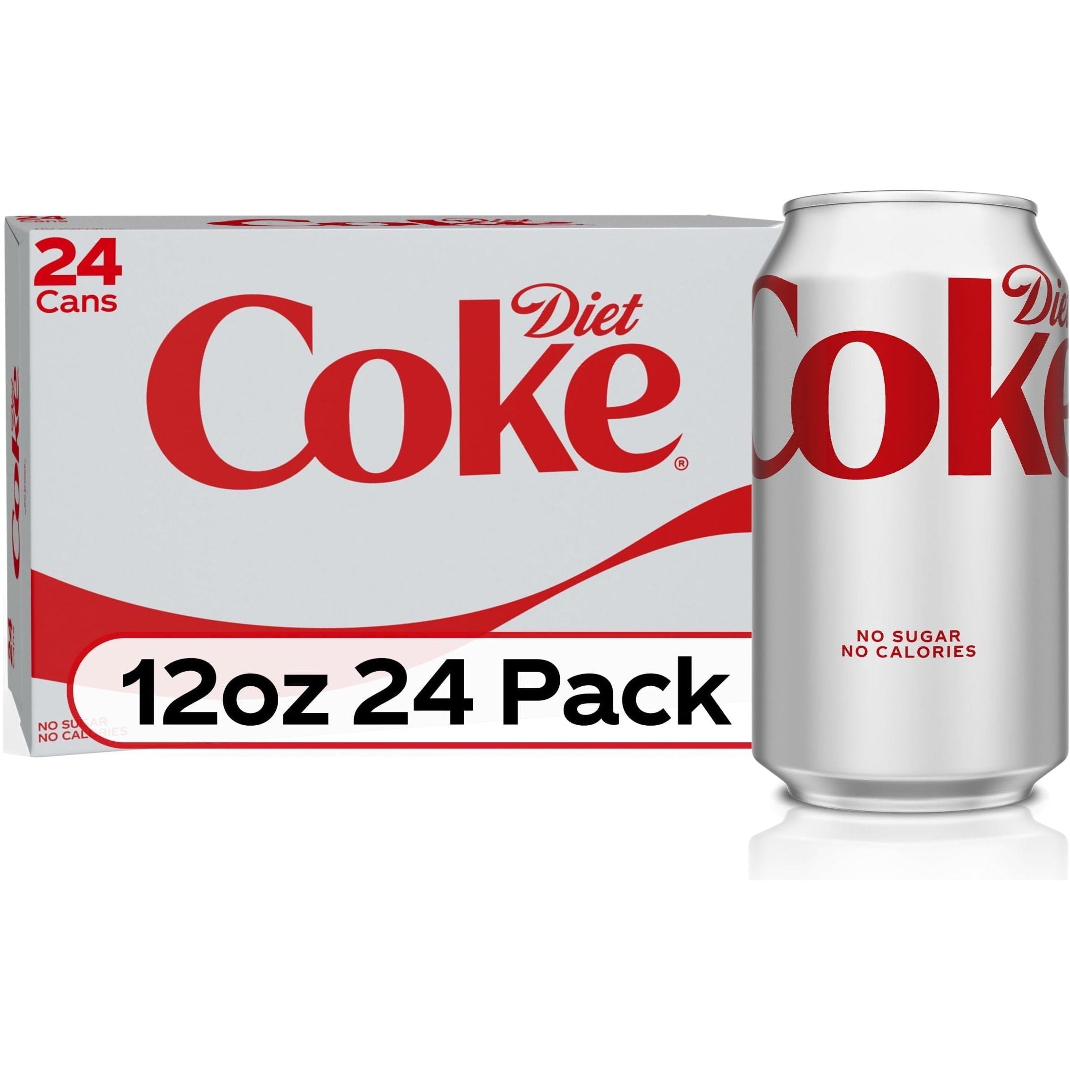 Coca-Cola Diet Soda, 12 oz Cans - Bulk 24 Pack - Coca-Cola