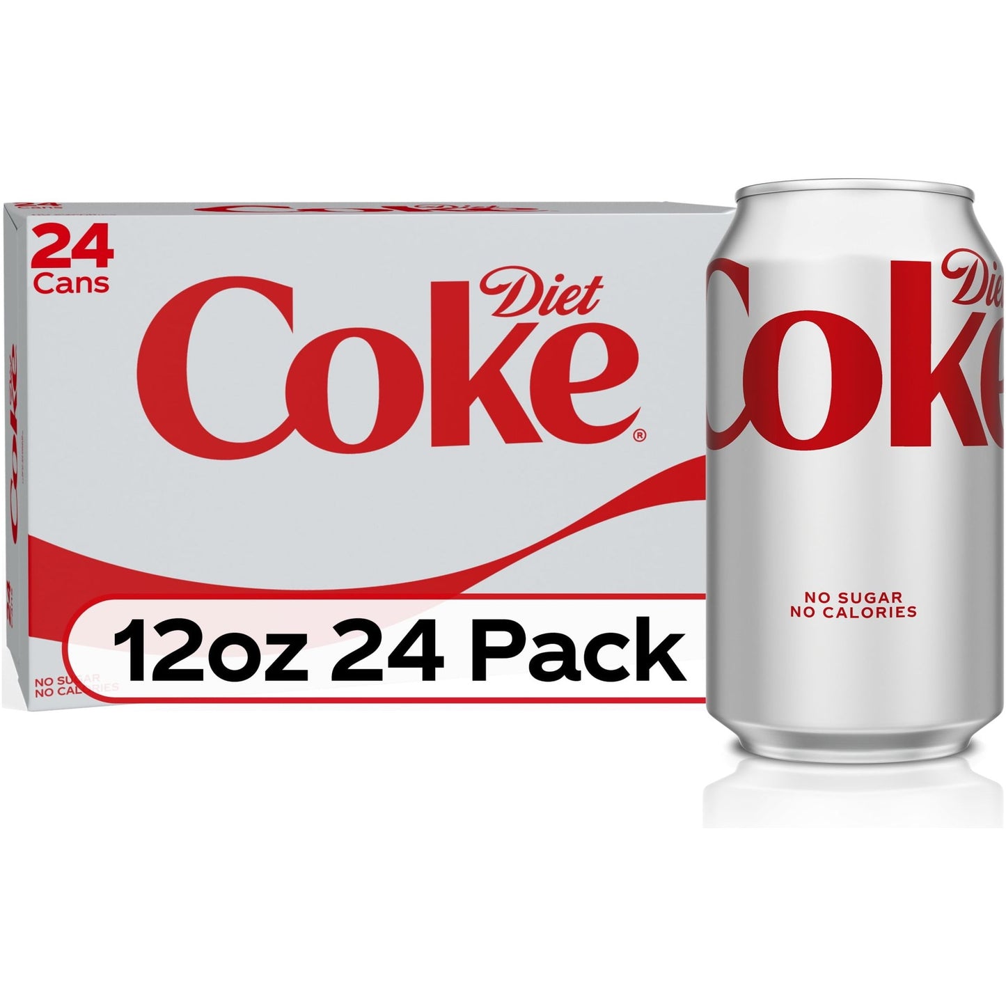 Coca-Cola Diet Soda, 12 oz Cans - Bulk 24 Pack