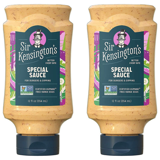 Sir Kensington's Gourmet Mayonnaise Special Sauce 2-Pack - Gluten Free, Non-GMO, Shelf-Stable 12 oz