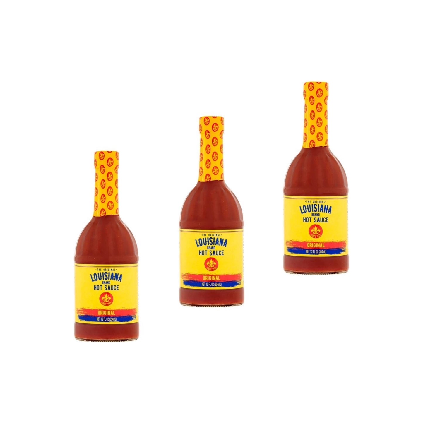 Louisiana Hot Sauce Original - Triple Pack (12 Ounce Bottles)