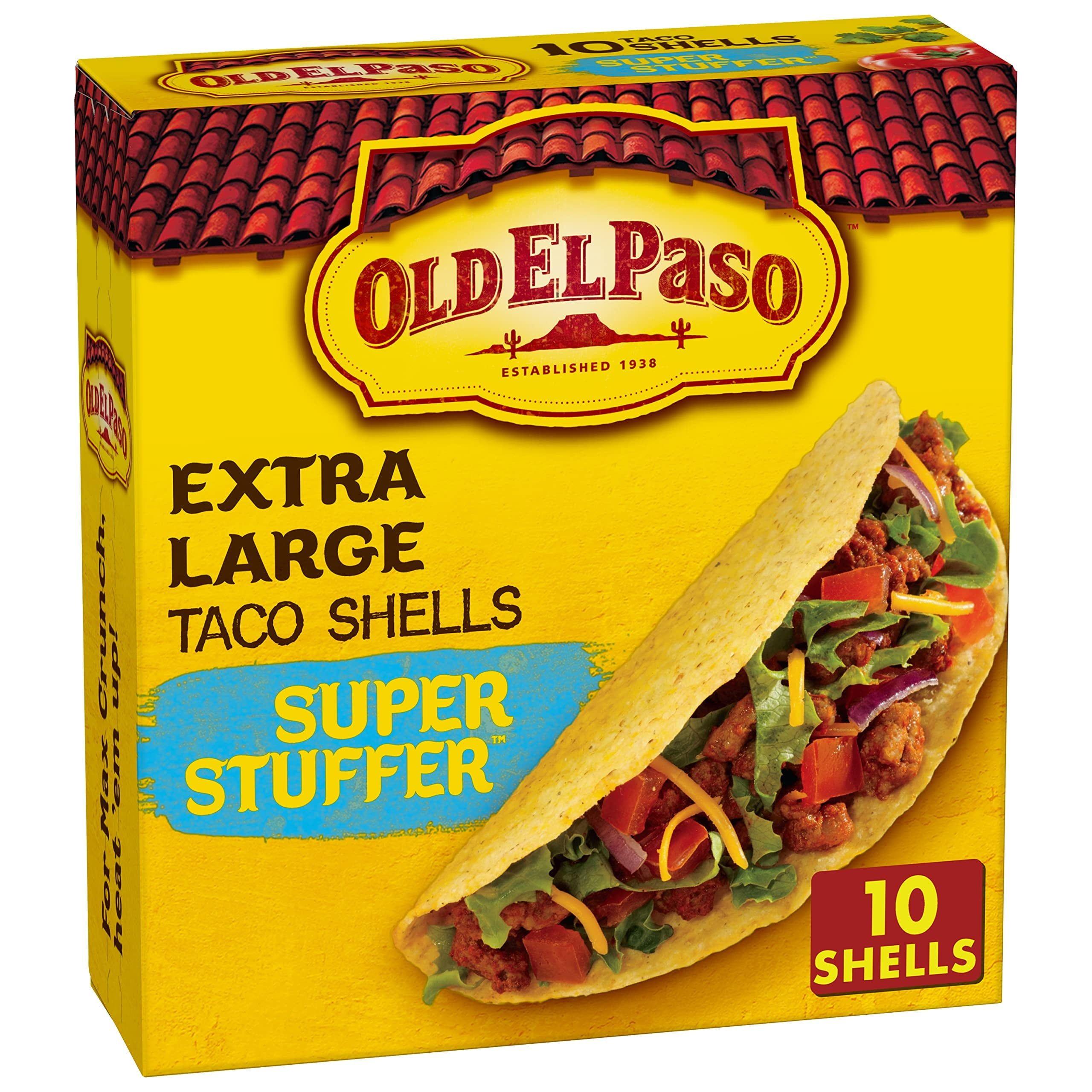 Old El Paso Jumbo Stuff Taco Shells, 20 Count, 13.2 Oz - Twin Pack - Old El Paso