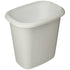 Rubbermaid FG295300 WHT Vanity Waste Basket, 6 qt Capacity, Oval, Plastic, White - Rubbermaid