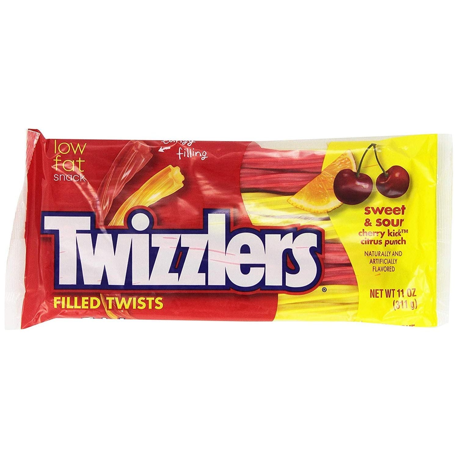 Twizzlers Sweet & Sour Filled Twists, 11 oz - 2 Pack - Twizzlers