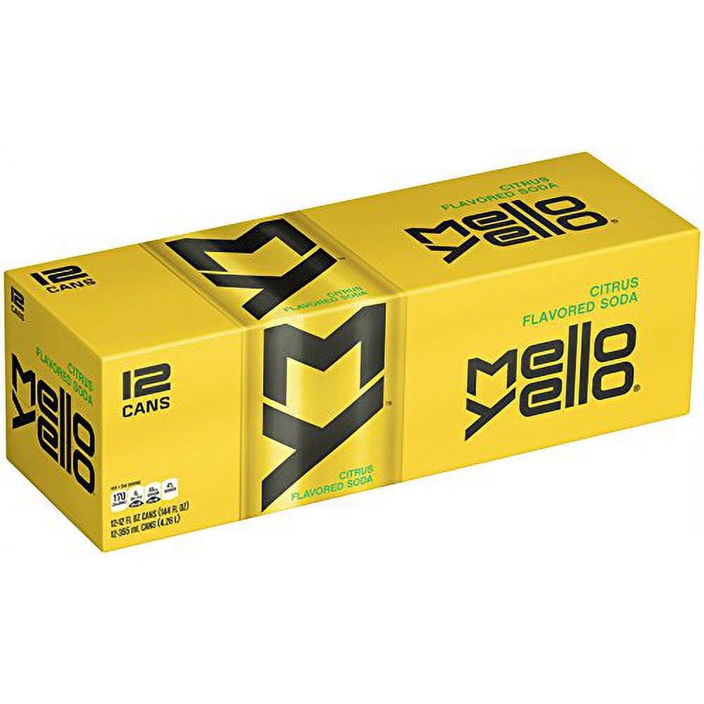 Mello Yello Citrus Soda, 12 oz Cans - 12 Pack