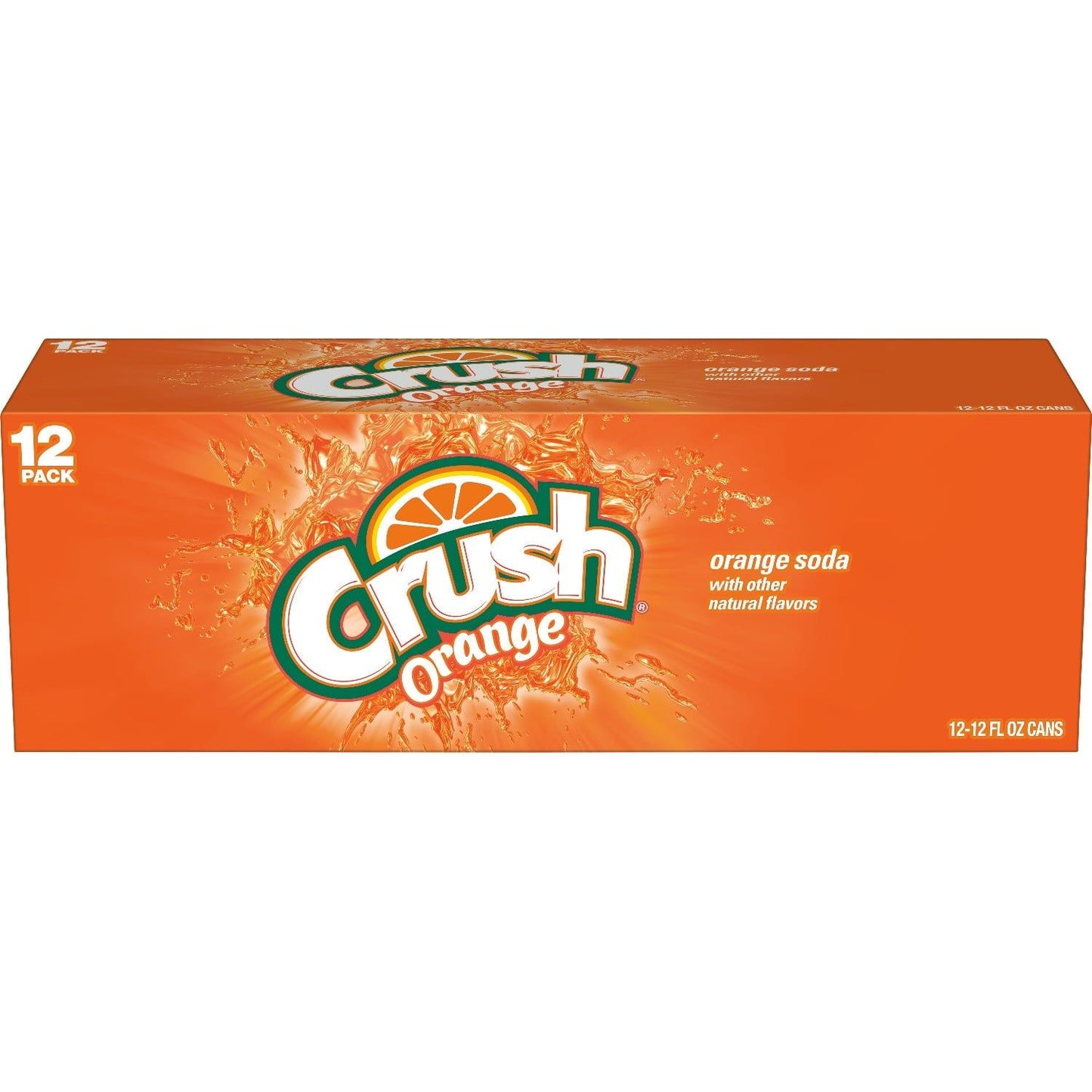 Caffeine-Free Crush Orange Soda, 12 oz Cans - 12 Pack