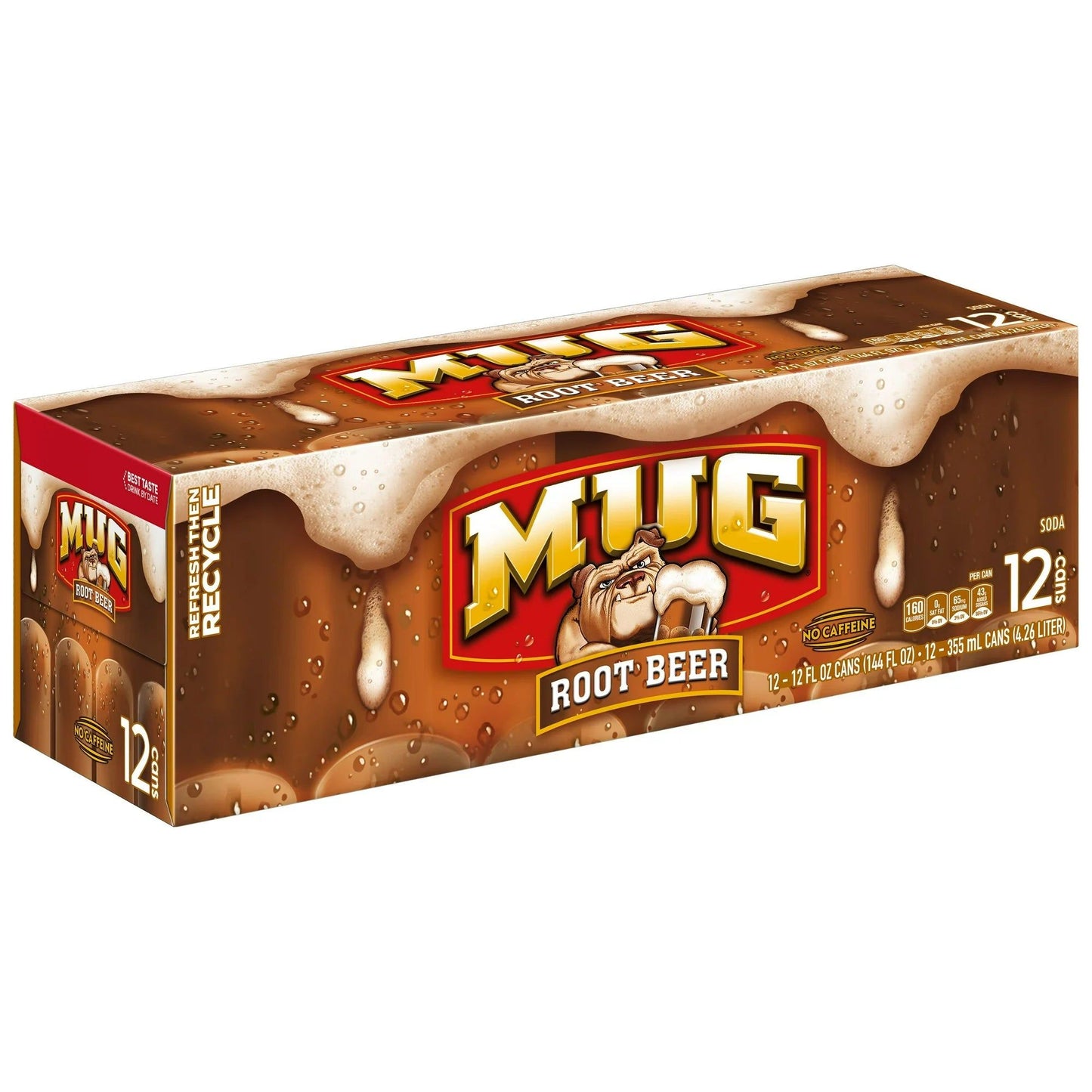 MUG Root Beer Soda - 12 oz Cans, 12-Pack Refreshing Beverage