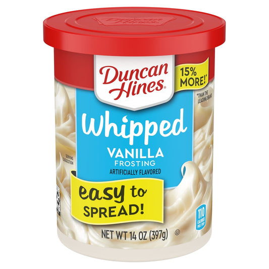 Whipped Vanilla Delight Frosting by Duncan Hines, 14 oz