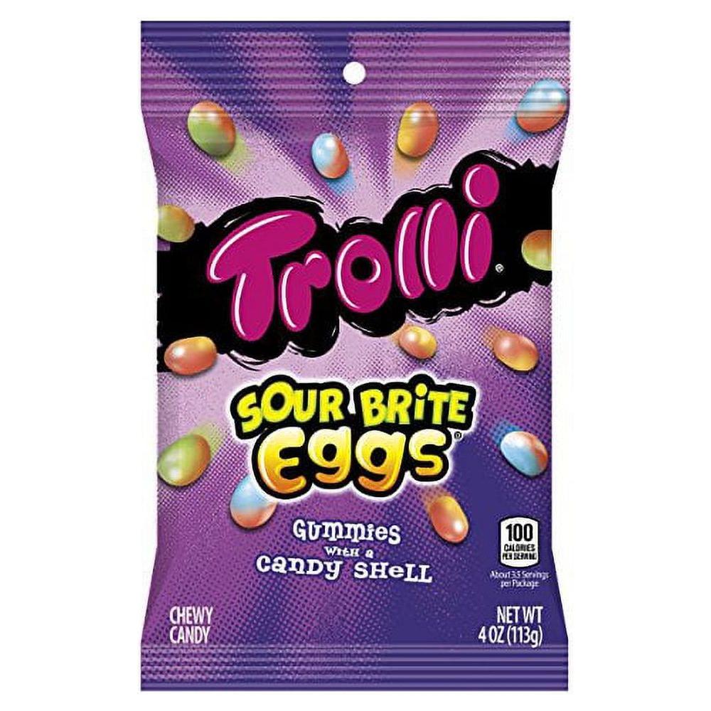 Trolli Peg Bag Sour Brite Eggs 12 Count - 4 oz - Trolli