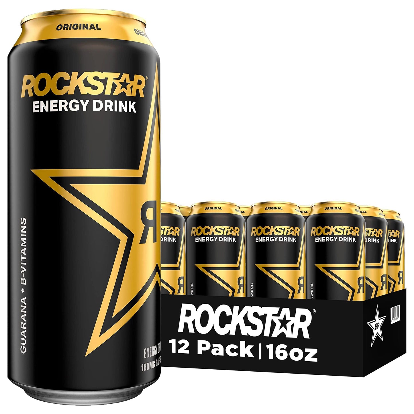 Rockstar Energy Drink Original Flavor, 12 Pack of 16 Oz Cans