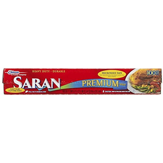 Saran Premium Plastic Wrap, 100 Sq Ft