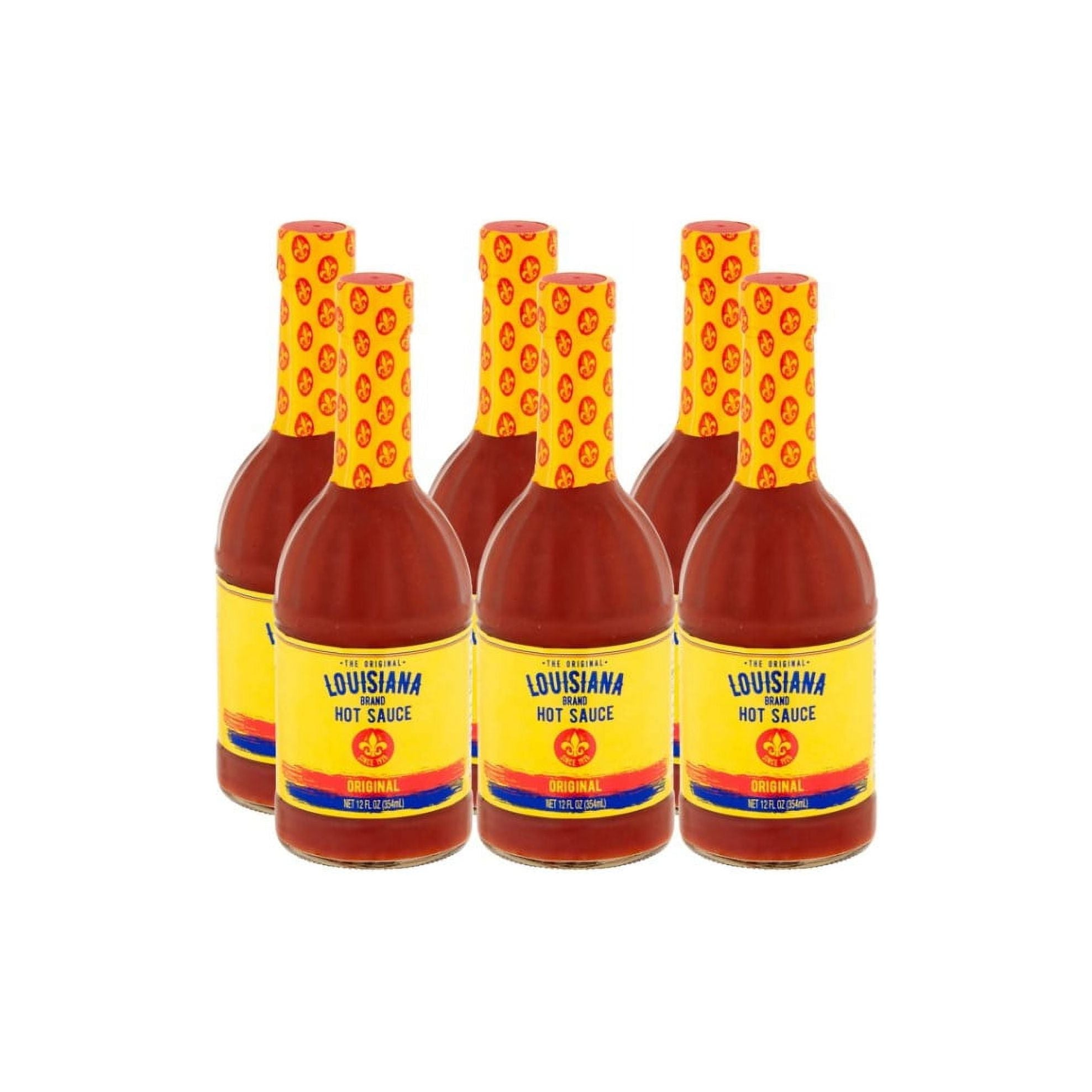 Louisiana Original Hot Sauce - 12 oz Bottles, Set of 6 - Louisiana