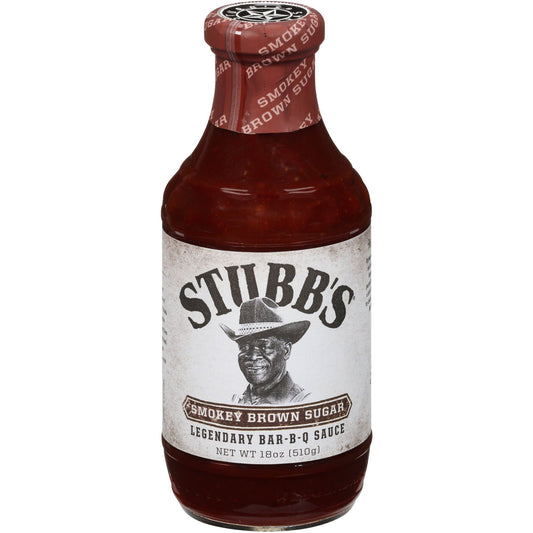 Stubb's Smoky Sweet Brown Sugar BBQ Sauce, 18oz, Pack of 6