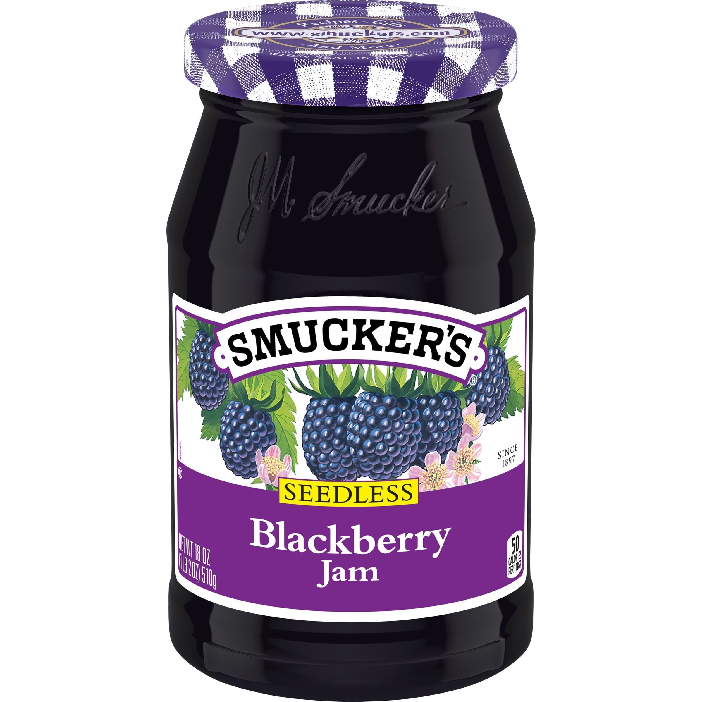 Smucker's Seedless Blackberry Jam, 18 oz Jar - New - Smucker's