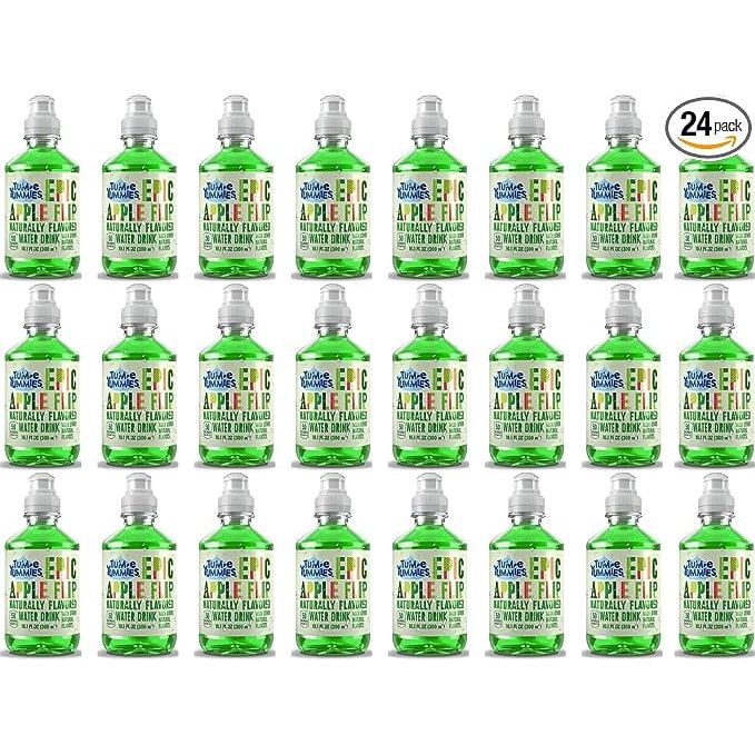 Tum-e Yummies Naturally Flavored Water Drink for Kids - Epic Apple Flip, 24 Pack