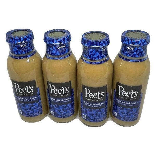 12 Pack-Peet's Coffee Vanilla Cream Iced Coffee 13.7oz Glass Bottles - Peet's Coffee